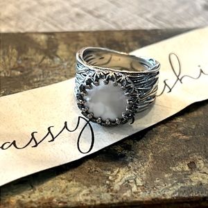 Grace & Heart Pearl & Sterling Ring